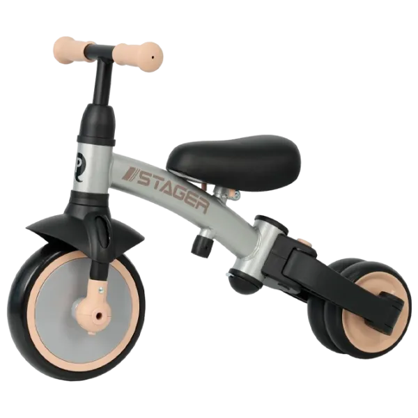 Triciclu Qplay Stager 3 in 1 25 kg / Platinum photo 2 Triciclu Qplay Stager 3 in 1 25 kg / Platinum photo 2