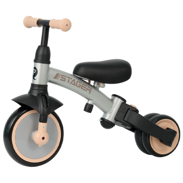 Triciclu Qplay Stager 3 in 1 25 kg / Platinum photo 2 Triciclu Qplay Stager 3 in 1 25 kg / Platinum photo 2