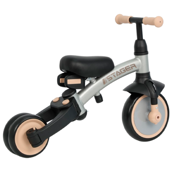 Triciclu Qplay Stager 3 in 1 25 kg / Platinum photo 4 Triciclu Qplay Stager 3 in 1 25 kg / Platinum photo 4