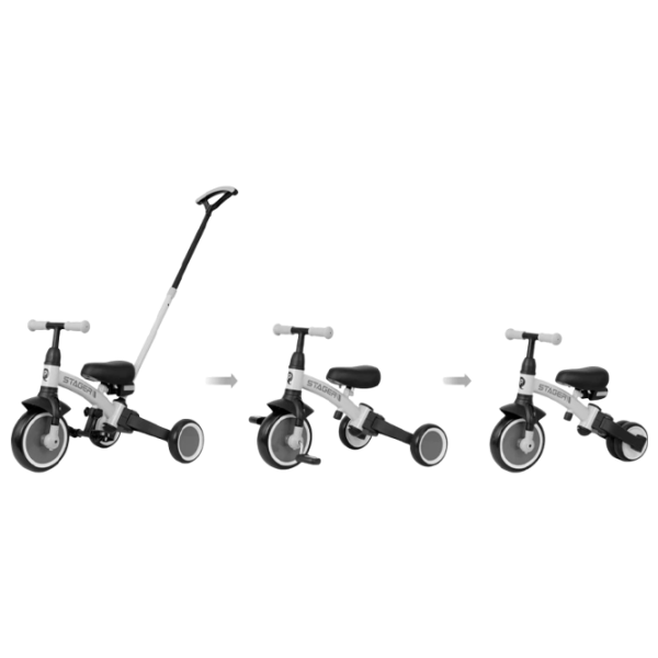 Triciclu Qplay Stager 3 in 1 25 kg / Platinum photo 6 Triciclu Qplay Stager 3 in 1 25 kg / Platinum photo 6