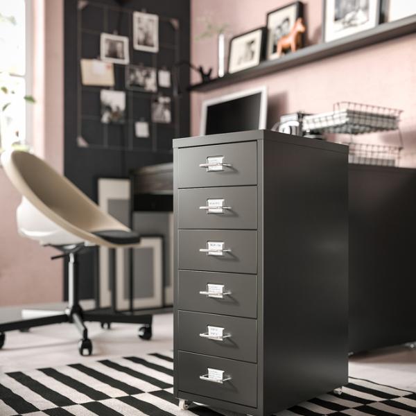 Fotoliu de birou Ikea Eldberget Plastic/ Beige Black photo 4