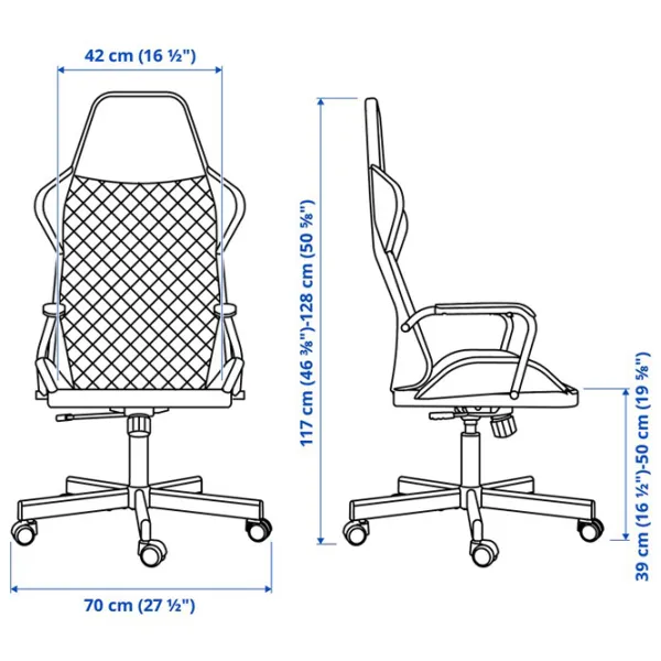 Игровое кресло Ikea Utespelare  Черный photo 8 Игровое кресло Ikea Utespelare  Черный photo 8