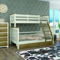 Pat pentru copii Mebigrand Scandinavia 80 x 200 cm / Masiv / Multicolor