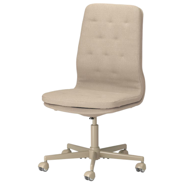 Fotoliu de birou Ikea Mullfjallet/Naggen Stofă/ Beige  photo 1