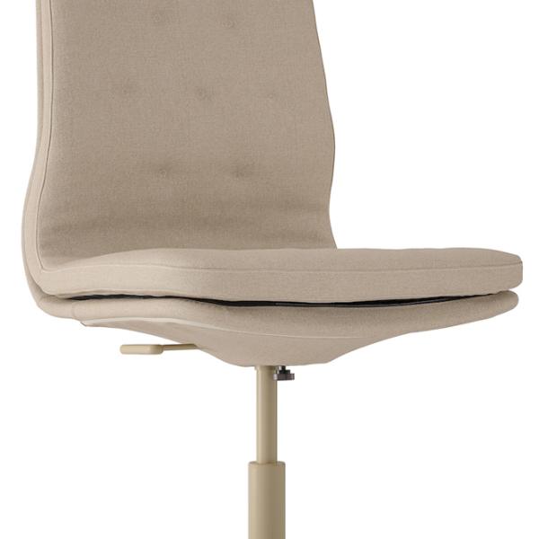 Fotoliu de birou Ikea Mullfjallet/Naggen Stofă/ Beige  photo 2