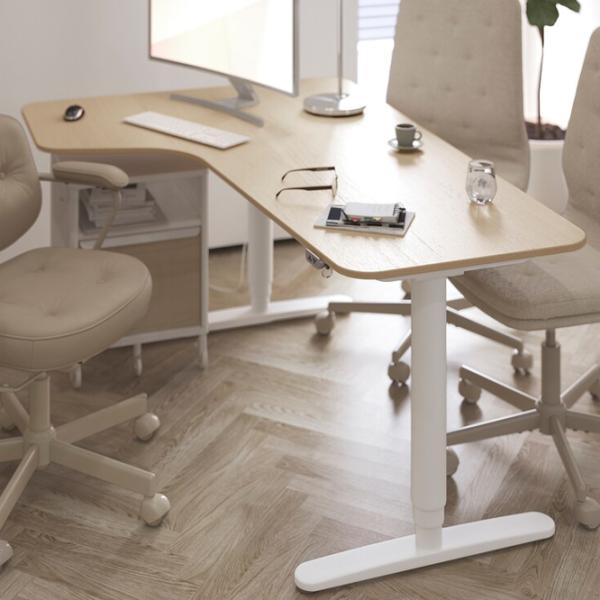 Fotoliu de birou Ikea Mullfjallet/Naggen Stofă/ Beige  photo 10