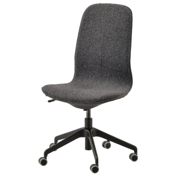 Fotoliu de birou Ikea Langfjall Poliester/ Gray Black photo 1