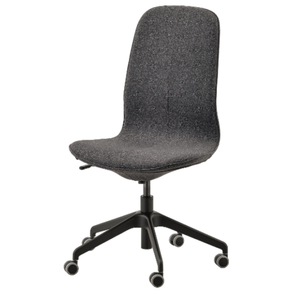 Fotoliu de birou Ikea Langfjall Poliester/ Gray Black photo 1