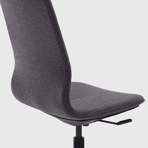 Fotoliu de birou Ikea Langfjall Poliester/ Gray Black photo 2