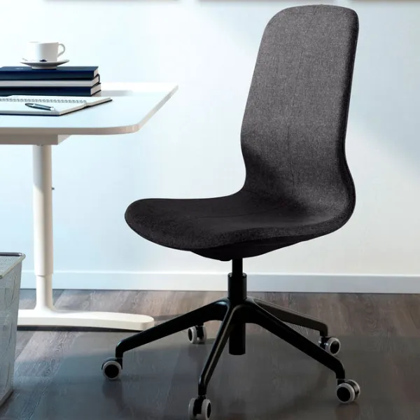 Fotoliu de birou Ikea Langfjall Poliester/ Gray Black photo 4