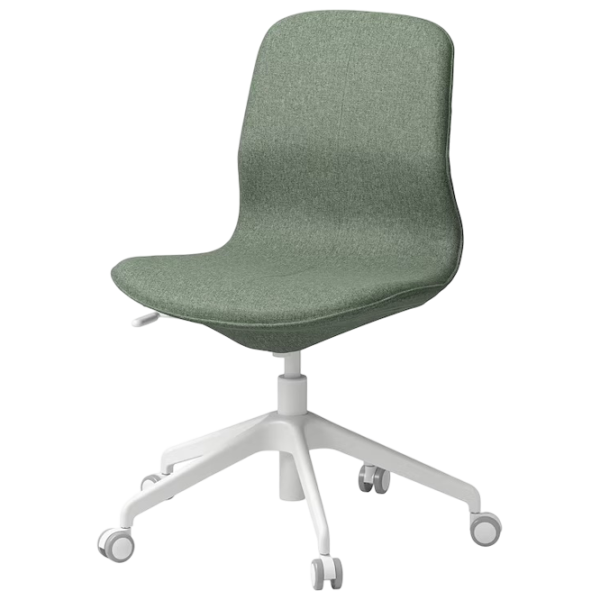 Fotoliu de birou Ikea Langfjall Poliester/ Green-Gray White photo 1