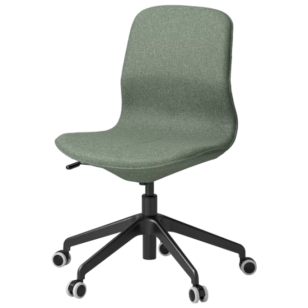 Fotoliu de birou Ikea Langfjall Poliester/ Green-Gray Black photo 1