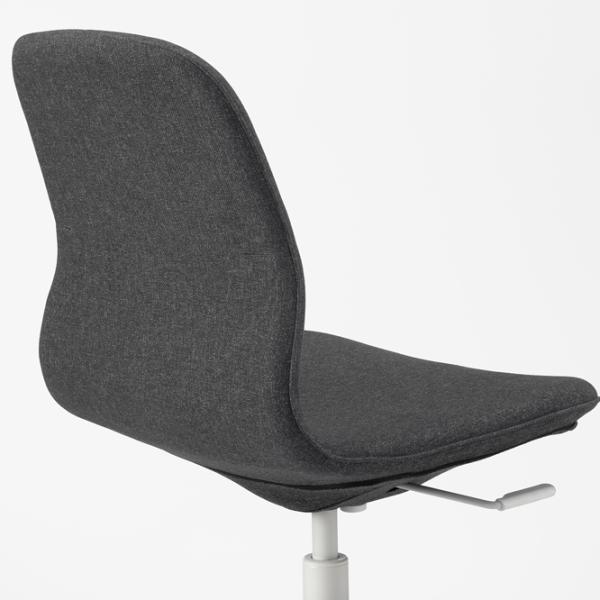 Fotoliu de birou Ikea Langfjall Poliester/ Dark Gray White photo 2