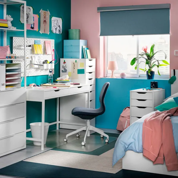 Fotoliu de birou Ikea Langfjall Poliester/ Dark Gray White photo 7