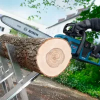 Цепная пила Bosch B06008D3000 Аккумуляторный/ Синий photo 4