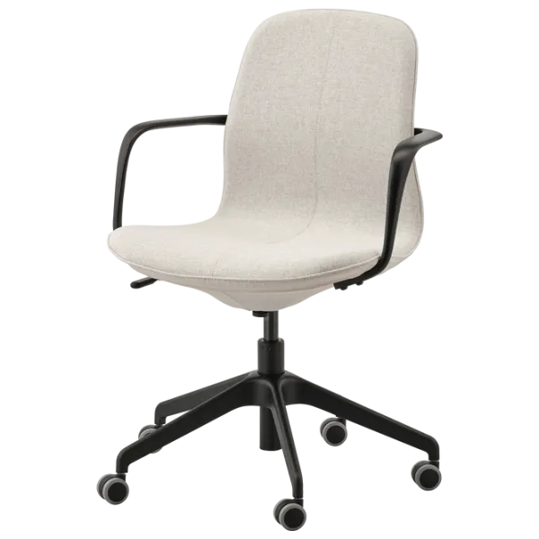 Fotoliu de birou Ikea Langfjall Poliester/ Beige Black photo 1