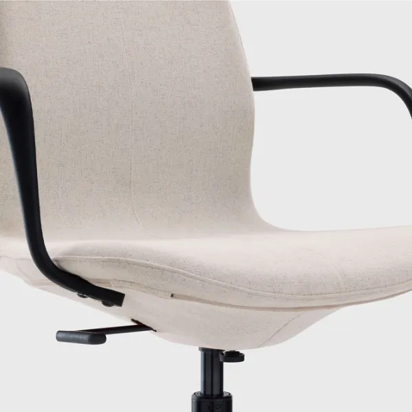 Fotoliu de birou Ikea Langfjall Poliester/ Beige Black photo 2
