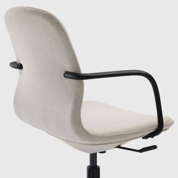 Fotoliu de birou Ikea Langfjall Poliester/ Beige Black photo 3