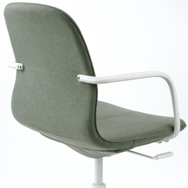 Fotoliu de birou Ikea Langfjall Poliester/ Green-Gray White photo 2