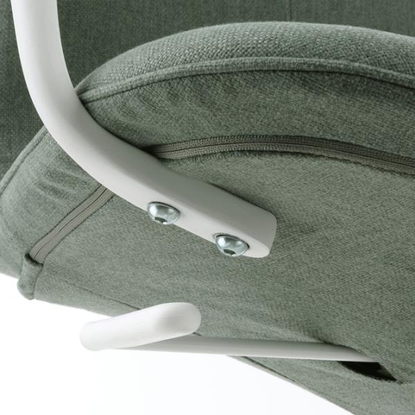 Fotoliu de birou Ikea Langfjall Poliester/ Green-Gray White photo 3