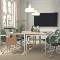 Fotoliu de birou Ikea Langfjall Poliester/ Green-Gray White photo 5