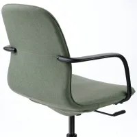 Fotoliu de birou Ikea Langfjall Poliester/ Green-Gray Black photo 2