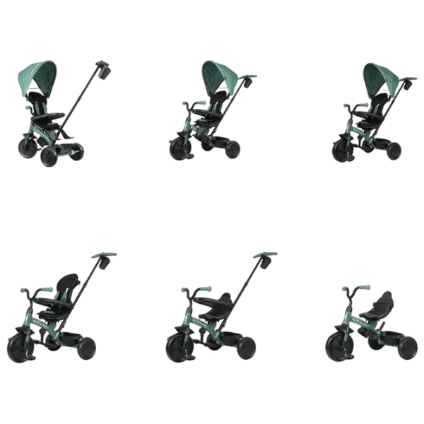 Triciclu Qplay Elite Platinum 25 kg / Green photo 2 Triciclu Qplay Elite Platinum 25 kg / Green photo 2