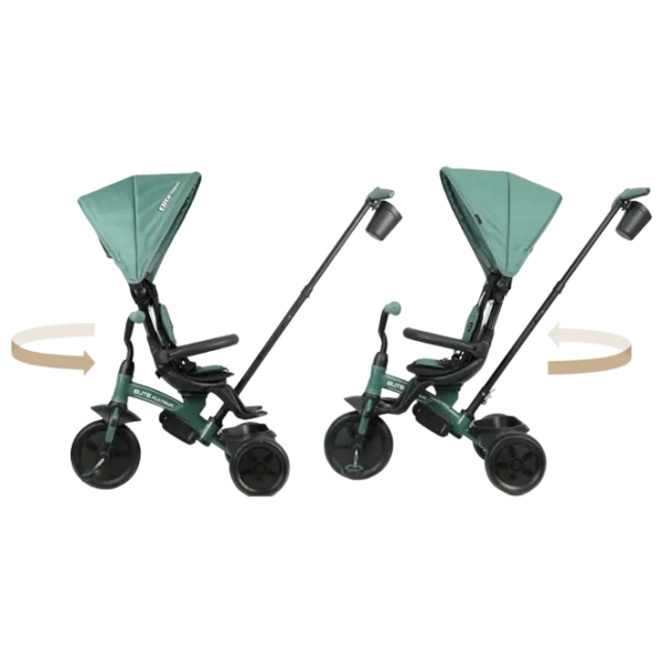 Triciclu Qplay Elite Platinum 25 kg / Green photo 3 Triciclu Qplay Elite Platinum 25 kg / Green photo 3
