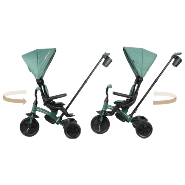 Triciclu Qplay Elite Platinum 25 kg / Green photo 3 Triciclu Qplay Elite Platinum 25 kg / Green photo 3