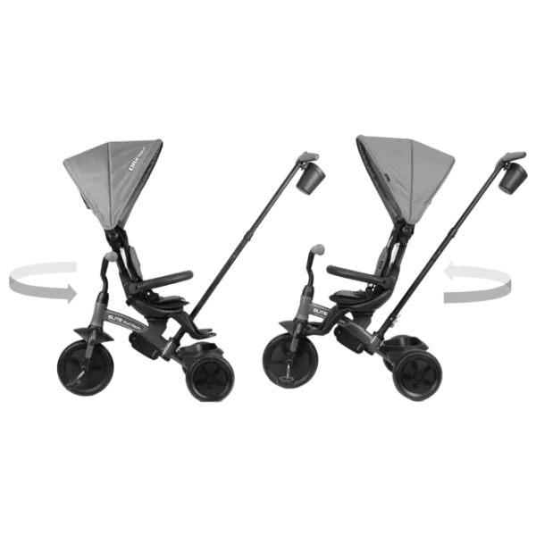 Triciclu Qplay Elite Platinum 25 kg / Gray photo 3 Triciclu Qplay Elite Platinum 25 kg / Gray photo 3