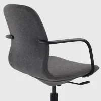 Fotoliu de birou Ikea Langfjall Poliester/ Dark Gray Black photo 2