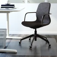 Fotoliu de birou Ikea Langfjall Poliester/ Dark Gray Black photo 3