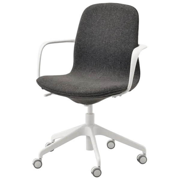 Fotoliu de birou Ikea Langfjall Poliester/ Dark Gray White photo 1