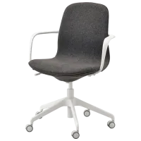 Fotoliu de birou Ikea Langfjall Poliester/ Dark Gray White