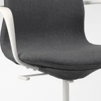 Fotoliu de birou Ikea Langfjall Poliester/ Dark Gray White photo 2