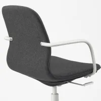 Fotoliu de birou Ikea Langfjall Poliester/ Dark Gray White photo 3