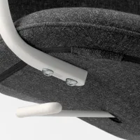 Fotoliu de birou Ikea Langfjall Poliester/ Dark Gray White photo 4