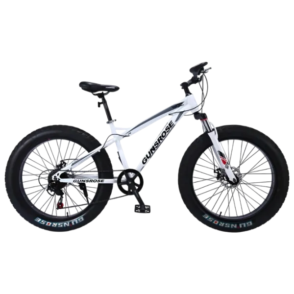 Bicicletă Frike Gunsrose Fatbike 24" 15" Aluminiu / White Black photo 1 Bicicletă Frike Gunsrose Fatbike 24" 15" Aluminiu / White Black photo 1