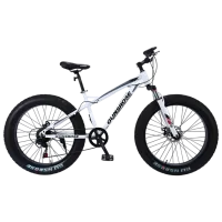 Bicicletă Frike Gunsrose Fatbike 24" 15" Aluminiu / White Black