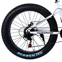 Велосипед Frike Gunsrose Fatbike 24" 15" Алюминий / Белый Черный photo 2