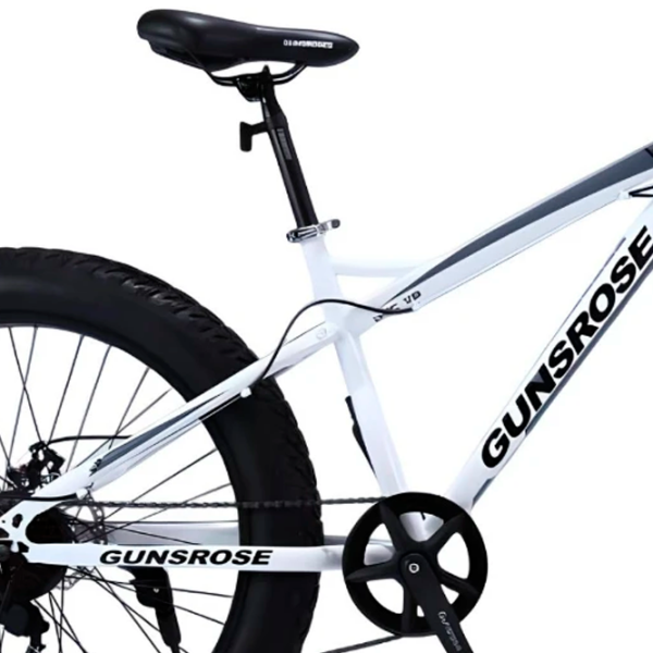 Bicicletă Frike Gunsrose Fatbike 24" 15" Aluminiu / White Black photo 3 Bicicletă Frike Gunsrose Fatbike 24" 15" Aluminiu / White Black photo 3