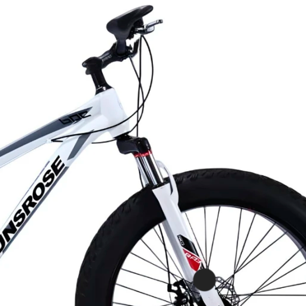 Bicicletă Frike Gunsrose Fatbike 24" 15" Aluminiu / White Black photo 4 Bicicletă Frike Gunsrose Fatbike 24" 15" Aluminiu / White Black photo 4