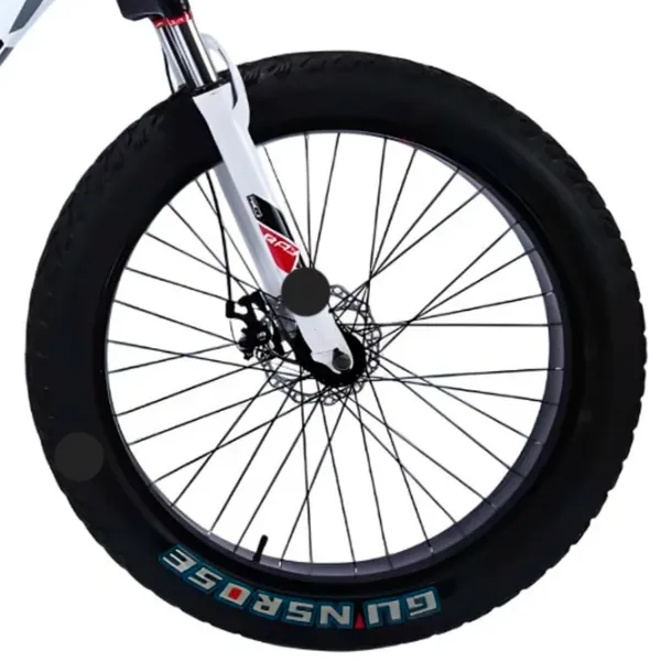 Bicicletă Frike Gunsrose Fatbike 24" 15" Aluminiu / White Black photo 5 Bicicletă Frike Gunsrose Fatbike 24" 15" Aluminiu / White Black photo 5