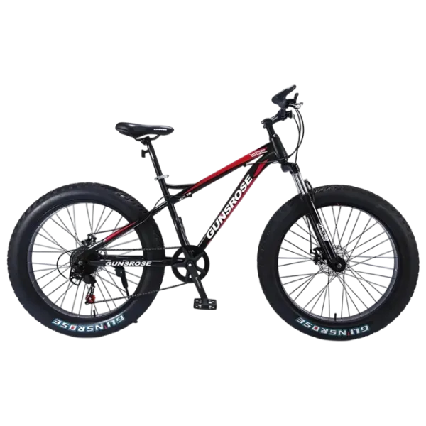 Велосипед Frike Gunsrose Fatbike 24" 15" Алюминий / Красный Черный photo 1 Велосипед Frike Gunsrose Fatbike 24" 15" Алюминий / Красный Черный photo 1