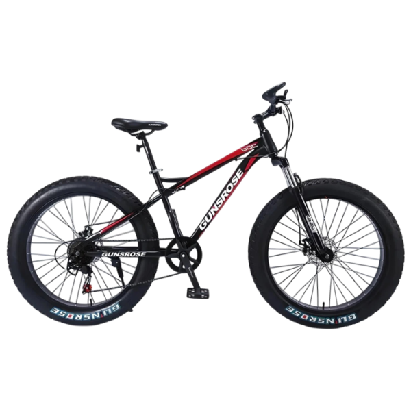 Велосипед Frike Gunsrose Fatbike 24" 15" Алюминий / Красный Черный photo 1 Велосипед Frike Gunsrose Fatbike 24" 15" Алюминий / Красный Черный photo 1