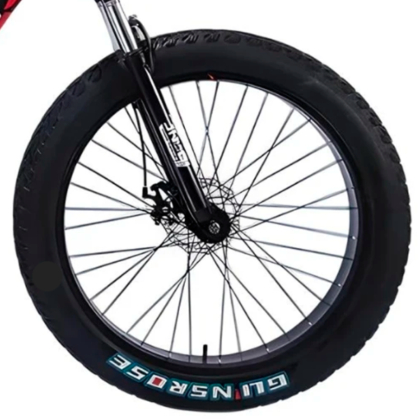 Велосипед Frike Gunsrose Fatbike 24" 15" Алюминий / Красный Черный photo 5 Велосипед Frike Gunsrose Fatbike 24" 15" Алюминий / Красный Черный photo 5