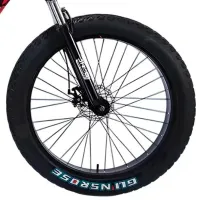 Велосипед Frike Gunsrose Fatbike 24" 15" Алюминий / Красный Черный photo 5