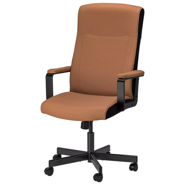 Fotoliu de birou Ikea Millberget Piele artificială/ Brown Black photo 1