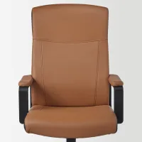Офисное кресло Ikea Millberget Искусственная кожа/ Коричневый Черный photo 2