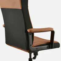 Офисное кресло Ikea Millberget Искусственная кожа/ Коричневый Черный photo 4